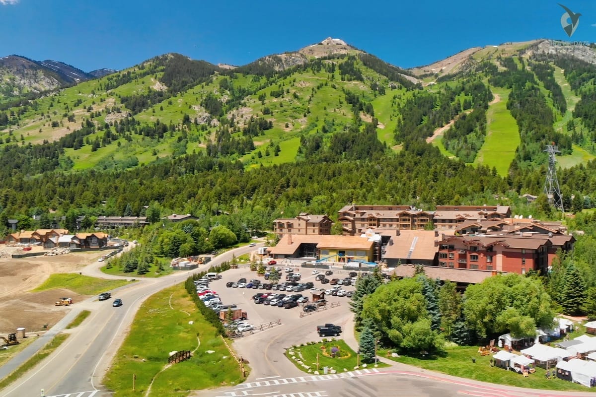 Aerial View of Teton Village near Jackson Hole