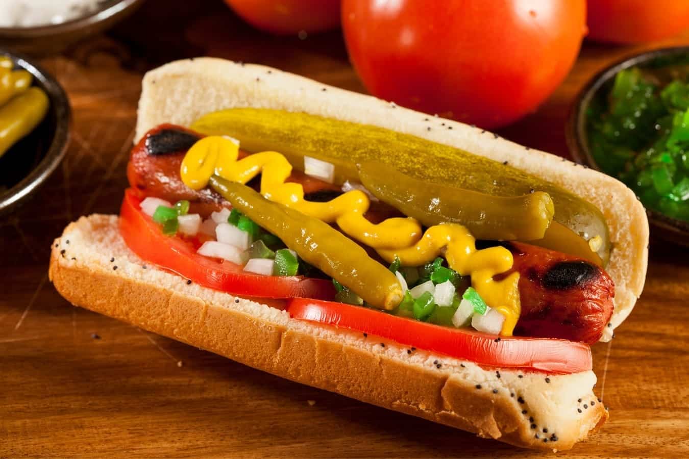 Chicago-style hot dog