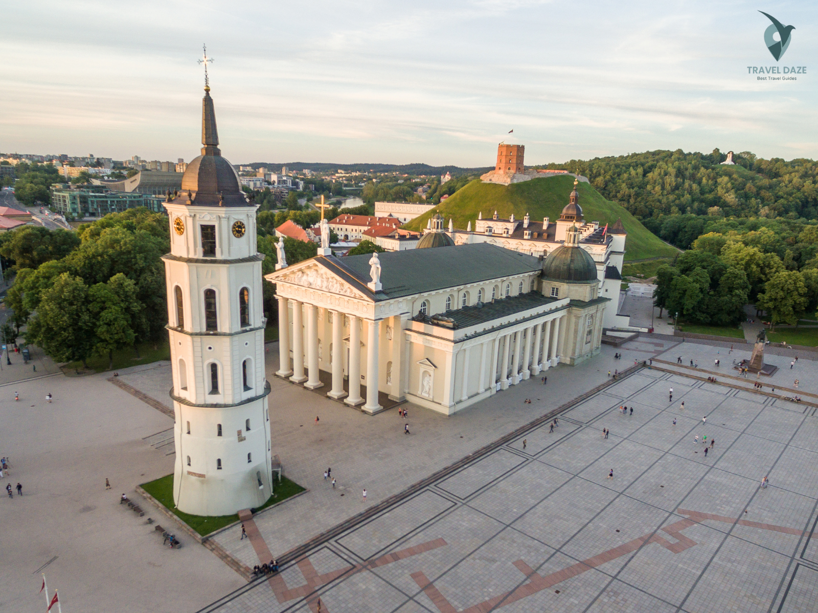 Vilnius Cathedral and Cathedral Square at Dawn