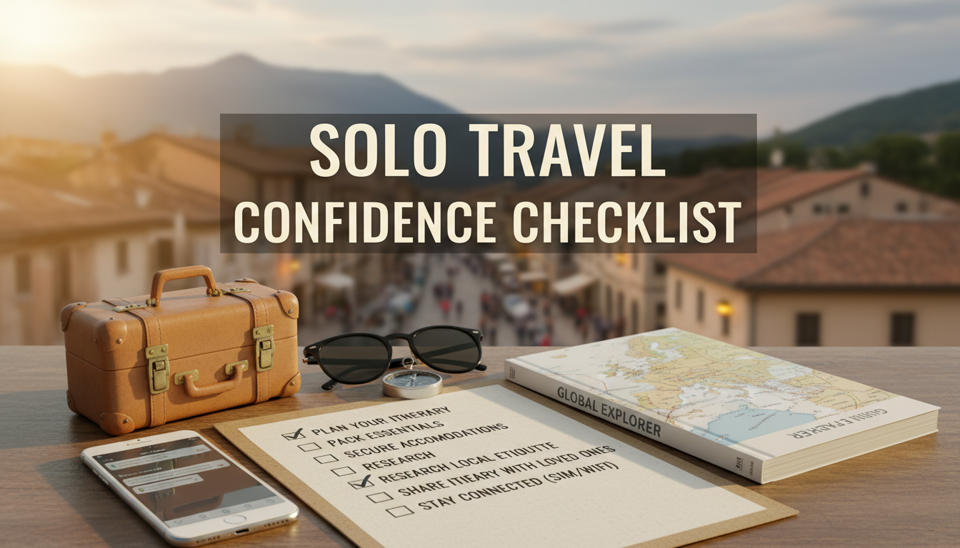 solo travel confidence checklist